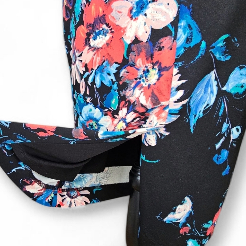 Betsey Johnson Floral Bodycon Multicolor Stretch Midi Dress, Size 4 - Picture 7 of 8